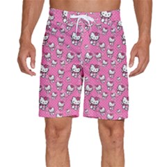 Hello Kitty Pattern, Hello Kitty, Child Men s Beach Shorts by nateshop