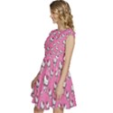 Hello Kitty Pattern, Hello Kitty, Child Cap Sleeve High Waist Dress View2