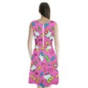 Hello Kitty, Cute, Pattern Sleeveless Waist Tie Chiffon Dress View2