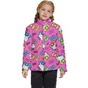 Hello Kitty, Cute, Pattern Kids  Puffer Bubble Jacket Coat View1