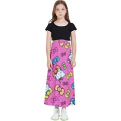 Hello Kitty, Cute, Pattern Kids  Flared Maxi Skirt