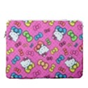 Hello Kitty, Cute, Pattern 16  Vertical Laptop Sleeve Case With Pocket View1