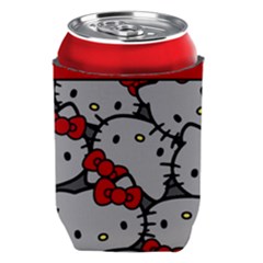 Hello Kitty, Pattern, Red Can Holder by nateshop