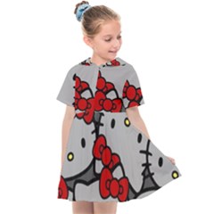 Hello Kitty, Pattern, Red Kids  Sailor Dress