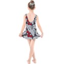 Hello Kitty, Pattern, Red Kids  Skater Dress Swimsuit View2