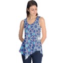 Islamic Ornament Texture, Texture With Stars, Blue Ornament Texture Sleeveless Tunic View1