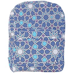 Islamic Ornament Texture, Texture With Stars, Blue Ornament Texture Full Print Backpack by nateshop