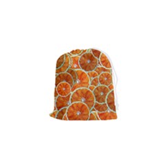 Oranges Patterns Tropical Fruits, Citrus Fruits Drawstring Pouch (xs) by nateshop