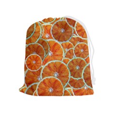 Oranges Patterns Tropical Fruits, Citrus Fruits Drawstring Pouch (xl) by nateshop