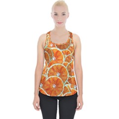 Oranges Patterns Tropical Fruits, Citrus Fruits Piece Up Tank Top by nateshop