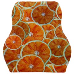 Oranges Patterns Tropical Fruits, Citrus Fruits Car Seat Velour Cushion  by nateshop