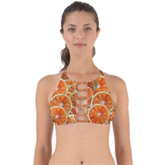 Oranges Patterns Tropical Fruits, Citrus Fruits Perfectly Cut Out Bikini Top by nateshop