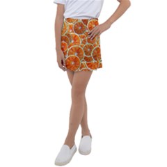 Oranges Patterns Tropical Fruits, Citrus Fruits Kids  Tennis Skirt by nateshop