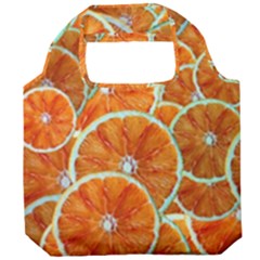 Oranges Patterns Tropical Fruits, Citrus Fruits Foldable Grocery Recycle Bag by nateshop