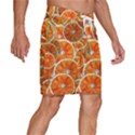 Oranges Patterns Tropical Fruits, Citrus Fruits Men s Beach Shorts View3