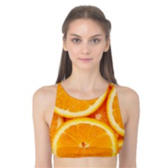 Oranges Textures, Close-up, Tropical Fruits, Citrus Fruits, Fruits Tank Bikini Top by nateshop