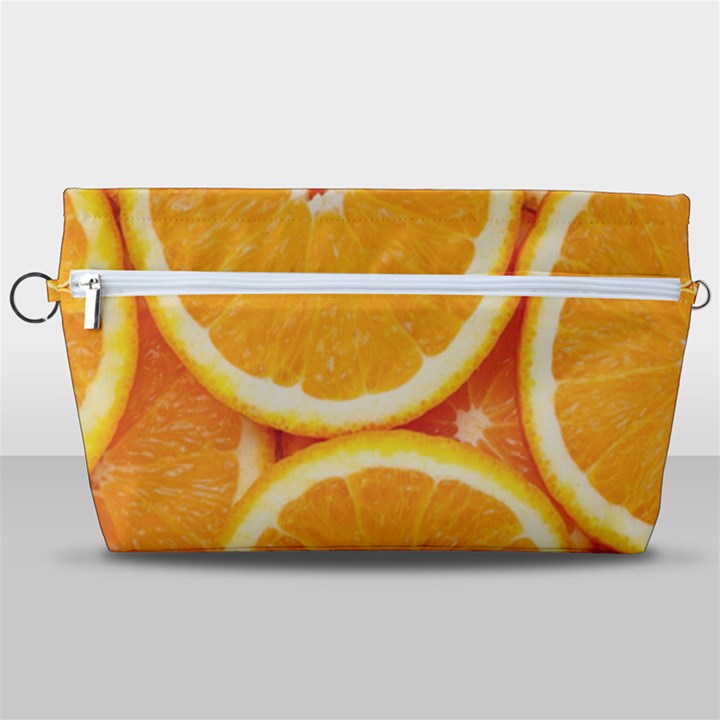 Oranges Textures, Close-up, Tropical Fruits, Citrus Fruits, Fruits Handbag Organizer