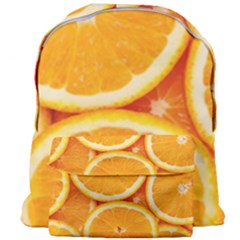 Oranges Textures, Close-up, Tropical Fruits, Citrus Fruits, Fruits Giant Full Print Backpack by nateshop