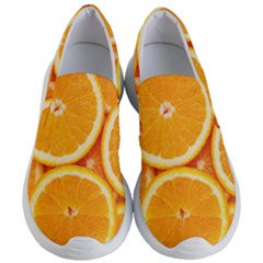 Oranges Textures, Close-up, Tropical Fruits, Citrus Fruits, Fruits Women s Lightweight Slip Ons by nateshop