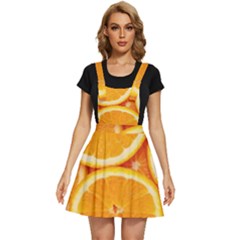 Oranges Textures, Close-up, Tropical Fruits, Citrus Fruits, Fruits Apron Dress by nateshop