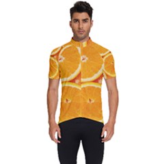 Oranges Textures, Close-up, Tropical Fruits, Citrus Fruits, Fruits Men s Short Sleeve Cycling Jersey by nateshop