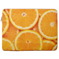 Oranges Textures, Close-up, Tropical Fruits, Citrus Fruits, Fruits 17  Vertical Laptop Sleeve Case With Pocket