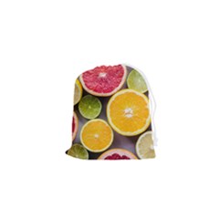 Oranges, Grapefruits, Lemons, Limes, Fruits Drawstring Pouch (xs) by nateshop