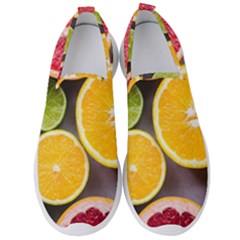 Oranges, Grapefruits, Lemons, Limes, Fruits Men s Slip On Sneakers by nateshop