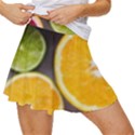 Oranges, Grapefruits, Lemons, Limes, Fruits Women s Skort View3