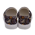 Paisley Texture, Floral Ornament Texture Women s Canvas Slip Ons View4