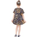 Paisley Texture, Floral Ornament Texture Kids  Smock Dress View2