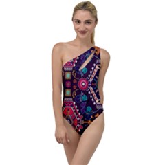 Pattern, Ornament, Motif, Colorful To One Side Swimsuit by nateshop