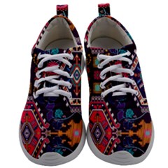 Pattern, Ornament, Motif, Colorful Mens Athletic Shoes