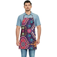 Pattern, Ornament, Motif, Colorful Kitchen Apron by nateshop