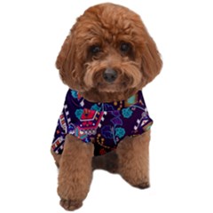 Pattern, Ornament, Motif, Colorful Dog T-shirt by nateshop