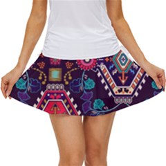 Pattern, Ornament, Motif, Colorful Women s Skort by nateshop