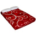 Patterns, Corazones, Texture, Red, Fitted Sheet (California King Size) View2