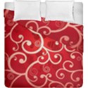 Patterns, Corazones, Texture, Red, Duvet Cover Double Side (King Size) View2