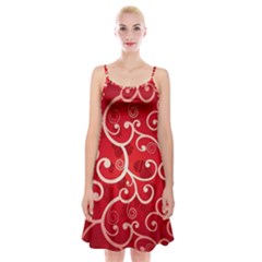 Patterns, Corazones, Texture, Red, Spaghetti Strap Velvet Dress by nateshop