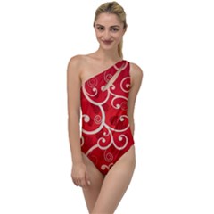 Patterns, Corazones, Texture, Red, To One Side Swimsuit by nateshop