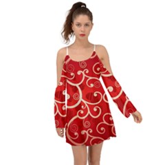 Patterns, Corazones, Texture, Red, Boho Dress by nateshop