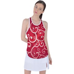 Patterns, Corazones, Texture, Red, Racer Back Mesh Tank Top by nateshop