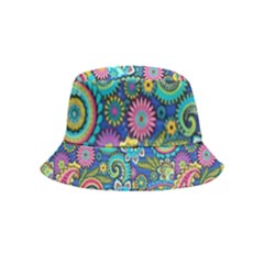 Patterns, Green Background, Texture Bucket Hat (kids)