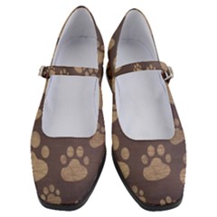 Paws Patterns, Creative, Footprints Patterns Women s Mary Jane Shoes by nateshop