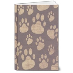 Paws Patterns, Creative, Footprints Patterns 8  X 10  Hardcover Notebook by nateshop