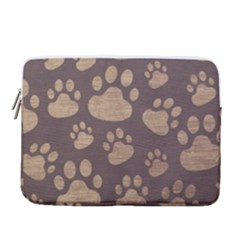 Paws Patterns, Creative, Footprints Patterns 15  Vertical Laptop Sleeve Case With Pocket by nateshop