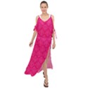 Pink Pattern, Abstract, Background, Bright, Desenho Maxi Chiffon Cover Up Dress View1