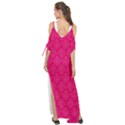 Pink Pattern, Abstract, Background, Bright, Desenho Maxi Chiffon Cover Up Dress View2