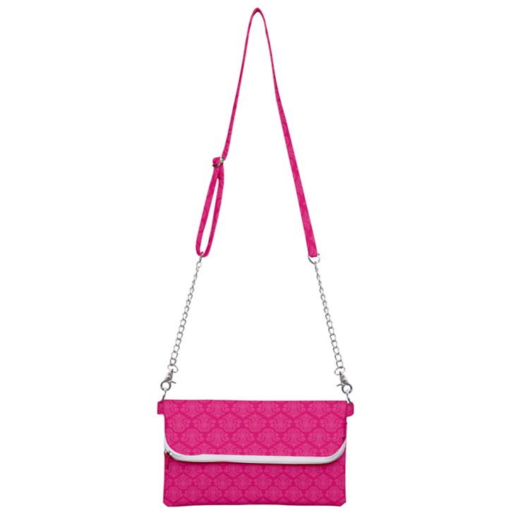 Pink Pattern, Abstract, Background, Bright, Desenho Mini Crossbody Handbag