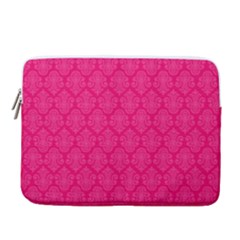 Pink Pattern, Abstract, Background, Bright, Desenho 15  Vertical Laptop Sleeve Case With Pocket by nateshop